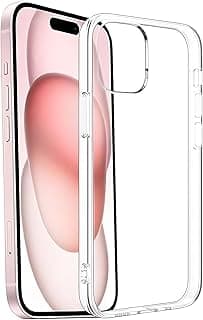 Compatible with iPhone 13 Clear Case [Anti-Yellowing] Shockproof Protective Phone Cover (Clear) (Clear)