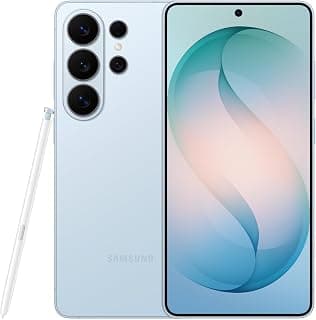 هاتف سامسونج Galaxy S26 Ultra بذكاء اصطناعي، مساحة تخزين 512 جيجابايت، رام 12 جيجابايت، معالج مخصص، شاشة خصوصية مدمجة، مساعد صور، كاميرا 200 ميجابكسل، بطارية 5000 مللي أمبير، أزرق سماوي - ضمان سنة/نسخة محلية
