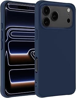 Case for Apple iPhone 17 Pro Max - Silicone Case - Backcover Case - Slim Design Dark Blue