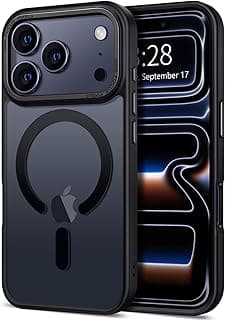 Hython Case for iPhone 17 Pro Case Magnetic Translucent Matte Phone Cases 6.3" [Compatible with MagSafe] Thin Slim Fit Shockproof Bumper Hard Protective Cover for Women Men Girls, Frosted Black