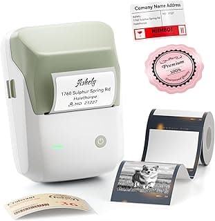NIIMBOT B1 Compact Label Maker Machine with Tape, Bluetooth Connection Multiple Templates Available for Phone Easy to Use for Office Home Organization Small and Medium Businesses (Green, B1_Pro)