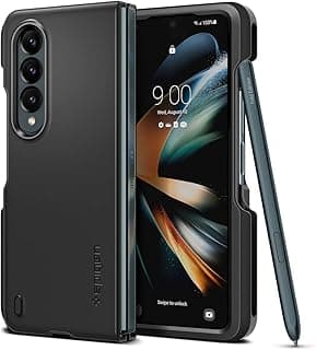 جراب Thin Fit P مصمم لهاتف سامسونج Galaxy Z Fold 4 5G (2022) - أسود