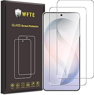 WFTE عبوة من 2 سكرين بروتكتور لهاتف سامسونج Galaxy S26 5G زجاج مقسى، صلابة 9H، مقاوم للخدش، بدون فقاعات، زجاج حماية Panzer لهاتف سامسونج S26