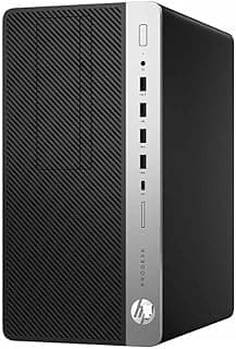 كمبيوتر مكتبي اتش بي برو ديسك 600 G3 - انتل كور i5 (الجيل السابع) i3-7100 بسرعة 3.70 جيجاهرتز - 8GB DDR4 SDRAM - 256 جيجابايت SSD - ويندوز 10 برو 64 بت - مايكرو تاور - أسود لامع - ناسخ دي في دي