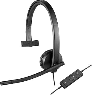 لوجيتيك سماعة اذن واحدة سلكية بمنفذ USB H570e