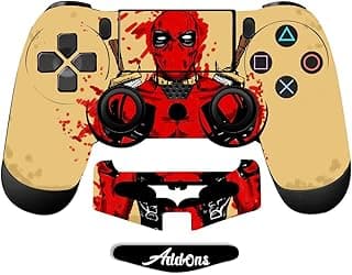 PS4 Deadpool Skin Compatible With Playstation 4 Controller