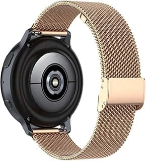 Adjustable Watch Strap Oraimo OSW16 Smart Watch 20mm Replacement Band Stainless Steel Durable Secure Fit Sport Watch Strap Rose Gold