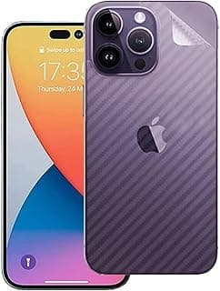 Carbon Fiber Flexible Back Screen Anti Scratch Free Back Guard Screen for Apple iphone (14 Pro Max)