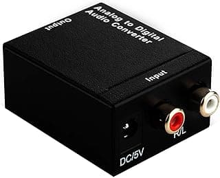 محول صوت من رقمي إلى تناظري DAC، SPDIF Toslink إلى ستيريو L/R مع كابل بصري ومحول قابس بريطاني