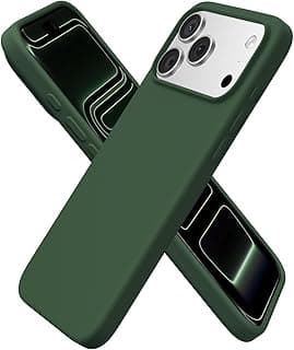 Silicone Case for Iphone 17 Pro Max – Premium Soft Touch Cover – Dark green
