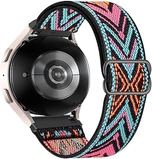 Strap Nylon Loop 20MM Band For Samsung Galaxy Watch 7/6/5/4 40mm 44mm/Watch 5 Pro 45mm/S2 classic/active 2 40mm 44mm/Amazfi GTS 2/2e/3/3 Pro/4/GTS 2 Mini/3 Mini/4 Mini/Bip 3