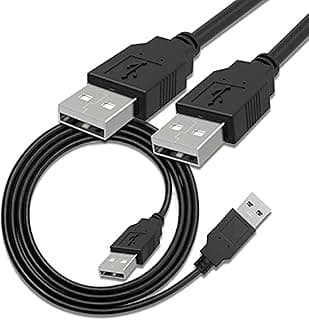كيبل USB 2.0 ذكر الى لملحقات الهارد ديسك ووسادة التبريد وصندوق الاعداد وموزعات ومكبر صوت بلوتوث بطول 2 متر، يو اس بي