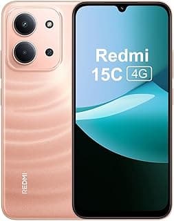 موبايل شاومي ريدمي 15C الذكي من 6 + 128 جيجابايت، برتقالي، شاشة 6.9 بوصة 120 هرتز، ميديا تيك هيليو G81-Ultr، كاميرا بدقة 50 ميجابكسل، مع شاحن متضمن