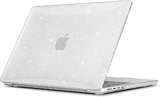 TECOOL Case for MacBook Pro 14 Inch 2023 2021 A2779 A2442 with Chip M2/M1 Pro/Max, Shiny Case Cover Hard Plastic Protective Thin Glitter | For A3427/A3426/A3434/A3401/A3185/A3112/A2992/A2918/A2779/A2442, Ultra Thin Protective Case, Snap-on Hard Case