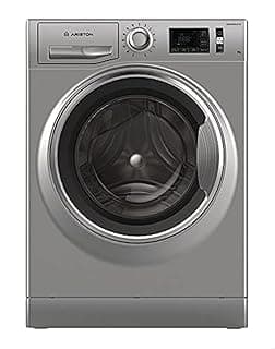 غسالة ملابس Ariston Nlm11 946 Sc A Ex تحميل أمامي - فضي، 9 كجم