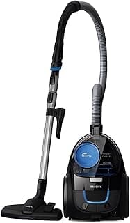 PowerPro Compact black: 1800W, 330W suction power, Power Cyclone 5 technology, integrated brush, HEPA filter, easy to empty dust bucket, 1.5L dust capacity FC9350/62