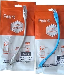 كابل شبكة CAT6 طول 0.2 متر بوينت