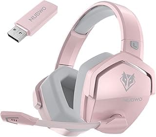 سماعة رأس جيمنج لاسلكية مزدوجة G06 مع ميكروفون لـ PS5، PS4، كمبيوتر، موبايل، سويتش: لاسلكي 2.4 جيجاهرتز + بلوتوث - بطارية 100 ساعة - مشغلات 50 مم - وردي