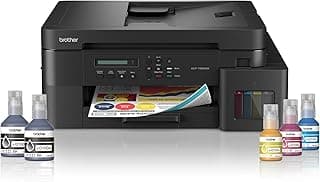 طابعة لاسلكية الكل في واحد بخزان حبر DCP-T830DW، للطباعة والمسح الضوئي التلقائي على الوجهين وطباعة البريد الإلكتروني واتصال بالشبكة بتصميم مدمج من براذر