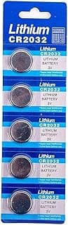 CR2032 Lithium Button Battery - 3 Volt -Pack of 5