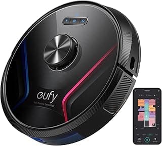 مكنسة روبوت RoboVac X8 مع ملاحة ليزر iPath، تقنية التوربين المزدوج بقوة شفط 2x 2000Pa، مكنسة روبوت مع ذكاء اصطناعي، تقنية Map 2.0، واي فاي، مثالية لمربي الحيوانات الأليفة