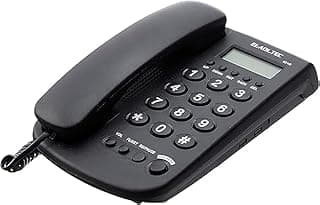 924C Justice Telephone/Screen/Show/Buzzer Volume Control/Redial Button to Return Last Number/Pause/Flash Button/Mute Button to Close Microphone Wall Mount