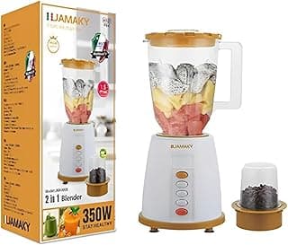 خلاط متعدد الوظائف 2 في 1 من JAMAKY - 350 وات JMK4008 - اصفر