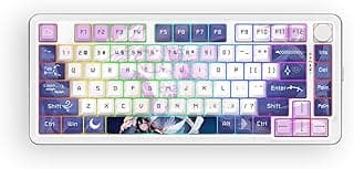 Redragon CYRUS K681 RGB Pro Wireless 75% Mechanical Keyboard – Gasket Mounted, Hot-Swappable, Tri-Mode (2.4G/BT/Wired), RGB Backlit with Dedicated Control Knob