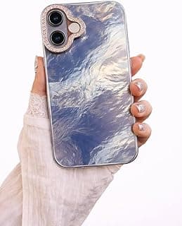 Eco Stylish Case for Iphone 17 Camera Protection Diamond Bling Silver Luxury Soft TPU Glitter Compatible with iPhone 17 Cover (Shiny Silver)