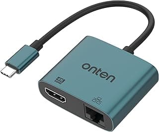 For ONTEN UC288 USB-C to HDMI HD Video Adapter with RJ45(100M)