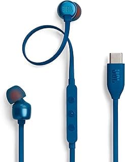 سماعة اذن من جيه بي إل بمنفذ USB نوع سي من تون310C، محول رقمي تناظري مدمج 96 كيلو هرتز/24 بت / 3 ازرار للتحكم عن بعد مع ميكروفون للاتصال/كيبل مسطح، 3 انواع من المعادل المضبوط مسبقا، دقة عالية، 0.3
