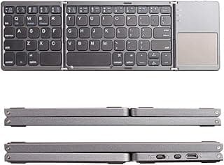 SKEIDO Wireless Bluetooth Folding Keyboards With Touchpad For Tablet Mobile IOS/Android/Windows System