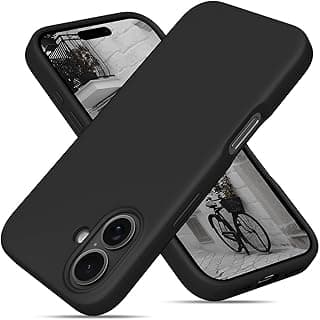 Dl3 Mobilak Compatible with iPhone 17 6.3-Inch Case, Premium Liquid Silicone Case, Full Body Protective Cover, Shockproof, Slim Phone Case, Anti-Scratch Soft Microfiber Lining (Black)