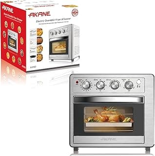 AKANE Electric Oven Air Fryer 25L 1700W A.5153 – Multi-Function Toaster Oven with Air Fry, Temperature Control, Large Capacity, Fast Cooking, Countertop Oven for Baking, Grilling & Roasting