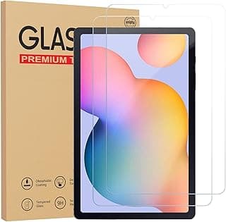 [2-Pack] Screen Protector for Samsung Galaxy tab S6 lite 10.4" -P610/P615, [Ultra Clear] [Anti Scratch] [9H Hardness] [Bubble-Free] Tempered Glass Film for Samsung tab S6 Lite 2020