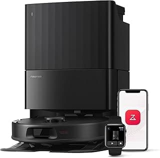مكنسة روبوت Qrevo S Pro (نسخة مطورة من Qrevo 5AE)، قوة شفط فائقة 18,500 Pa، ممسحة مزدوجة مع رفع تلقائي 10 مم، تجنب العوائق بالذكاء الاصطناعي، غسيل ممسحة بالماء الساخن وتجفيف بالهواء الدافئ، تفريغ تلقائي