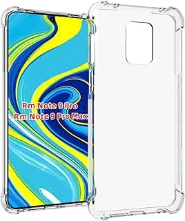 USTIYA for Xiaomi Mi Redmi Note 9s / Note 9 Pro/Note 9 MAX Case Clear TPU Four Corners Bumper Protect Camera Cover Transparent Soft