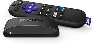 جهاز بث اكسبريس 4K/تقنية المدى الديناميكي العالي HDR من روكو، بجهاز تحكم عن بعد بالصوت وتلفزيون مباشر ومطلق، واي فاي، سعة 16.0 GB
