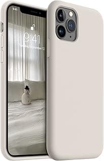 Shockproof Designed for iPhone 11 Pro Case [Soft Anti-Scratch Microfiber Lining] with Liquid Silicone Phone Case, Drop Protection 5.8 inch Slim Thin Cover, Stone