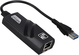 محول شبكة محلية LAN USB 3.0 الى ايثرنت RJ45 10-100-1000 جيجابت للكمبيوتر لويندوز 10-8.1-8-7-فيستا-Mac OS ولينكس وكروم والمزيد من مالتيباو متعدد الالوان