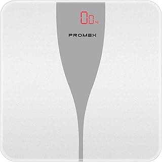 Promox Digital Glass Bathroom Scale 180kg - Electronic Personal Scale (Gray)