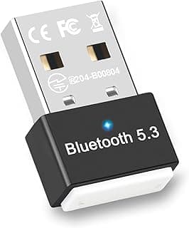 محول بلوتوث 5.3، مستقبل بلوتوث USB، دونجل، لاسلكي، متوافق مع ويندوز 11/10/8.1/7، غير متوافق مع ماك/OS/IOS، توصيل وتشغيل فوري، من اليكوم