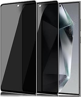 زجاج مقوى لهاتف سامسونج Galaxy S24 Ultra 5G، [2 قطعة] واقي شاشة خصوصية مضاد للتجسس، تغطية كاملة 3D