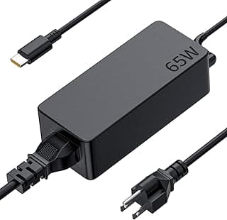 شاحن عام غير أصلي بتقنية USB Type-C، متوافق مع أجهزة لينوفو ثينك باد ويوغا وكروم بوك المحمولة، بقدرة 65 وات