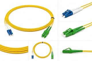 Fiberon Technologies LC/PC to SC/Duplex Fibre Optic Patch Cable, OS2 G652D Single Mode, 2.0mm, Yellow, 3 Metre