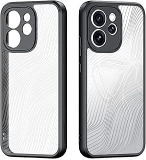 جراب لهاتف Oppo Reno15 Pro، تصميم مطفي بسيط - غطاء خلفي شفاف مضاد للسقوط، ملمس ممتاز ومضاد للصدمات، أسود