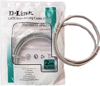 Dlink NCB C6UGRYR1 2 Cat 6 UTP 2M 24AWG كابل توصيل من دي لينك لحاسوب شخصي