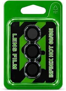 Camera Lens Protector for Infinix Hot 60 / Infinix Hot 60i, 9H Hardness Tempered Glass Camera Lens Film, Scratch Resistant, HD Clear, Bubble-Free, Full Coverage Lens Protection (Black)