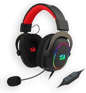 سماعة جيمنج Redragon Zeus X RGB USB بصوت محيطي 7.1، أسود
