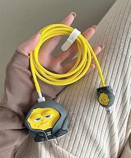 جراب حماية لطيف لشاحن ابل 20 وات USB-C وكابل الشحن